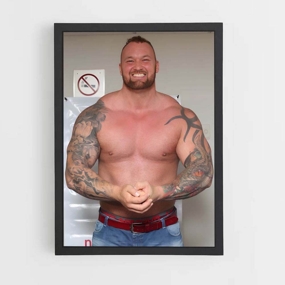 Poster L'Atlas Musclé – affiche Powerlifting (vue 2)
